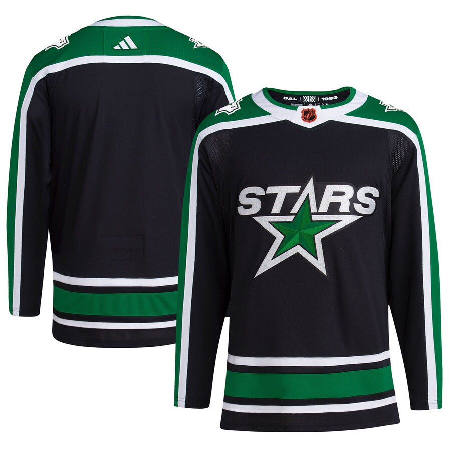 Dallas Stars Adidas Reverse Retro 20 Blank Jersey Black
