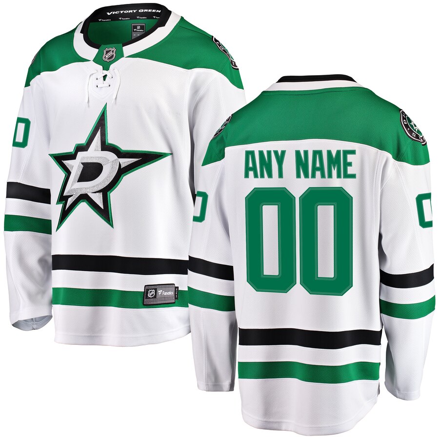Dallas Stars Fanatics Branded Away Breakaway Custom Jersey White