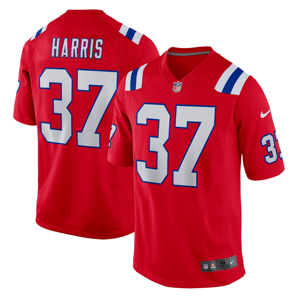 Damien Harris New England Patriots Nike Alternate Game Jersey Red
