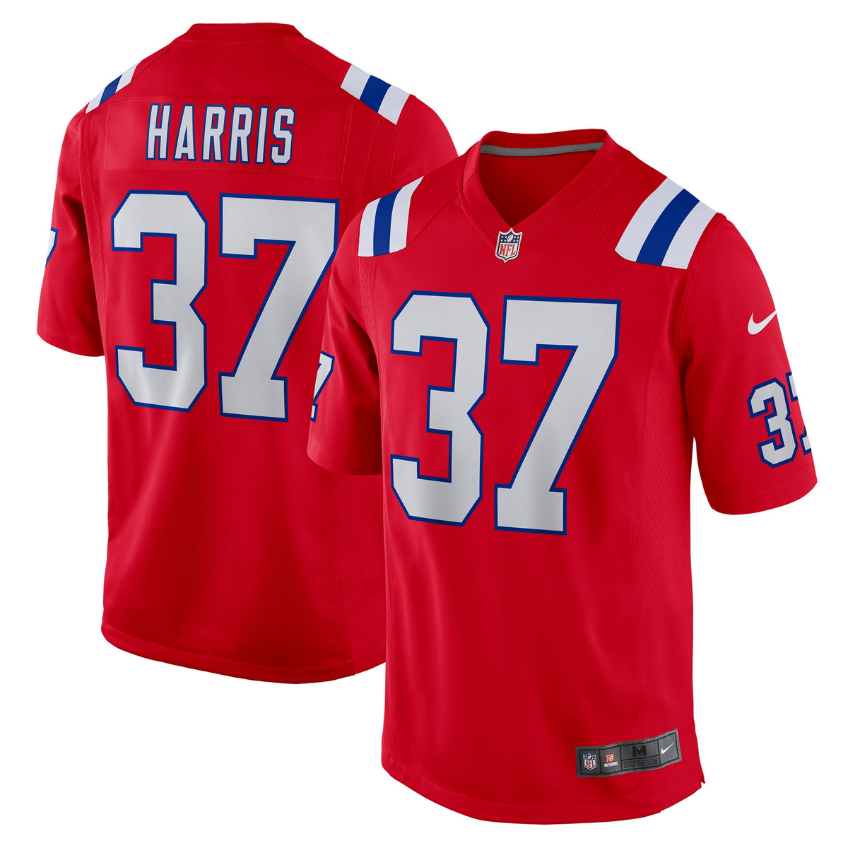 Damien Harris New England Patriots Nike Game Jersey Red