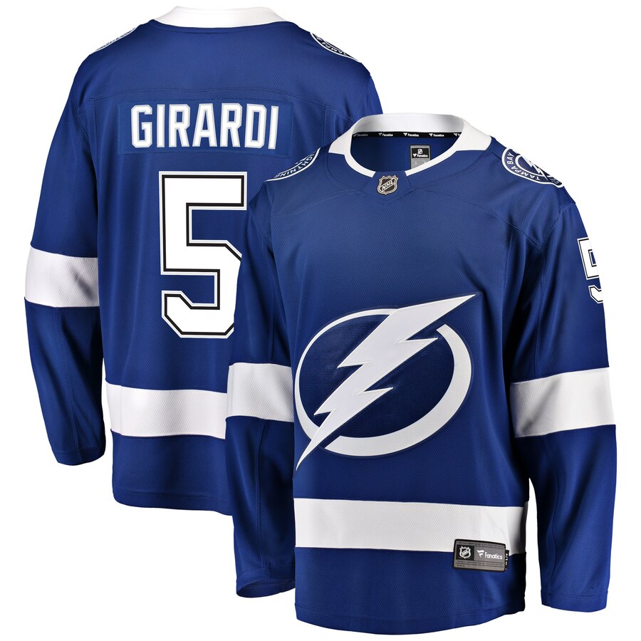 Dan Girardi Tampa Bay Lightning Fanatics Branded Home Breakaway Player Jersey Blue