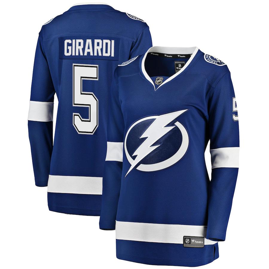 Dan Girardi Tampa Bay Lightning Fanatics Branded Womens Breakaway Player Jersey Blue
