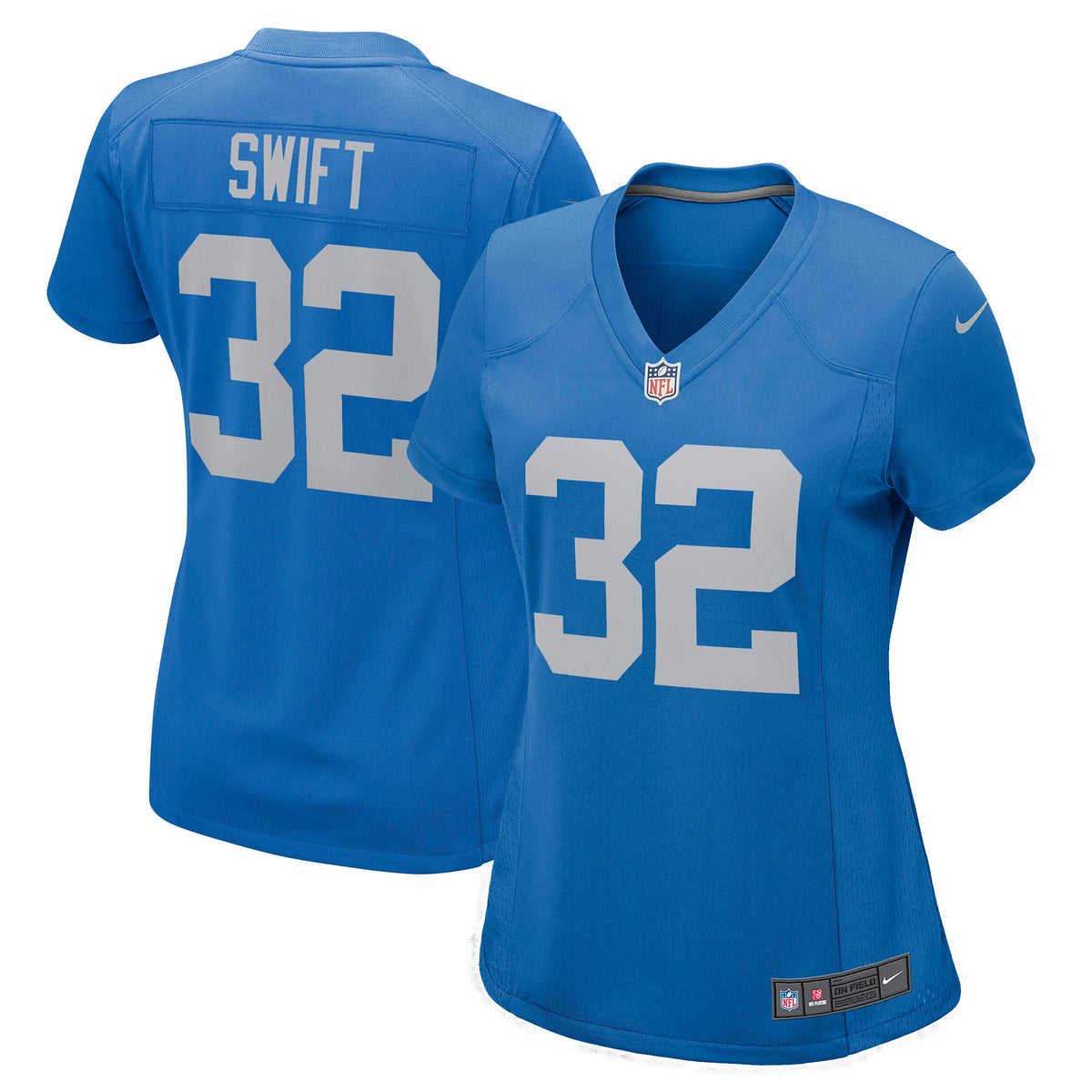 Dandre Swift Detroit Lions Nike Womens Game Player Jersey Blue