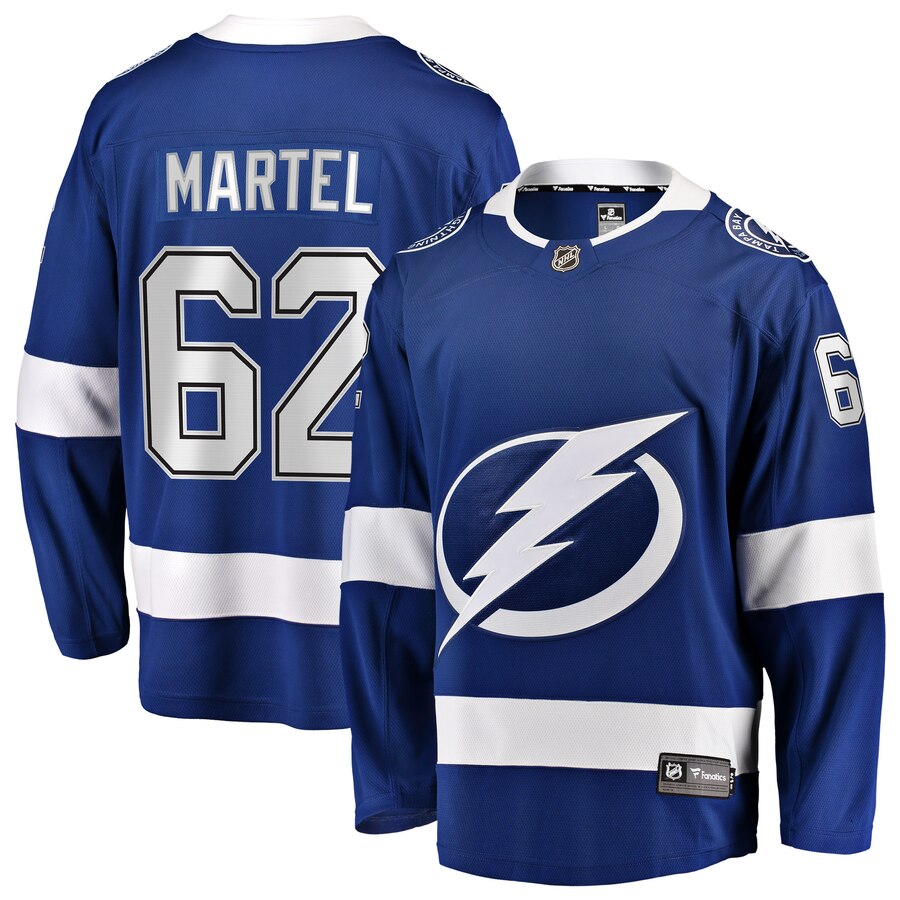 Danick Martel Tampa Bay Lightning Fanatics Branded Home Breakaway Player Jersey Blue