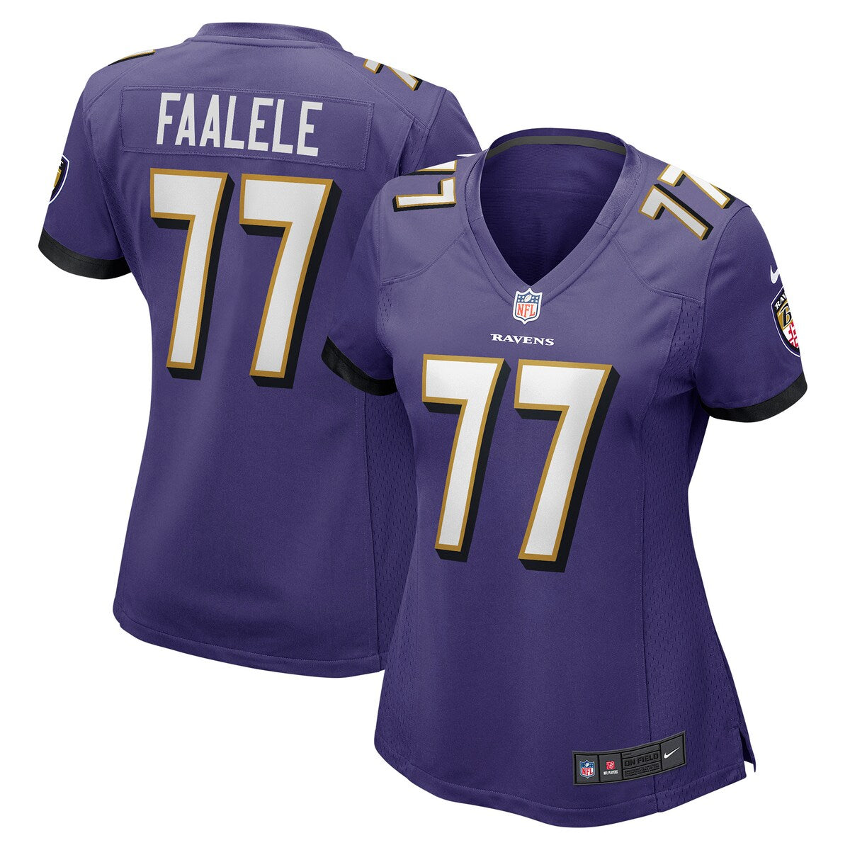 Daniel Faalele Baltimore Ravens Nike Womens Player Game Jersey Purple