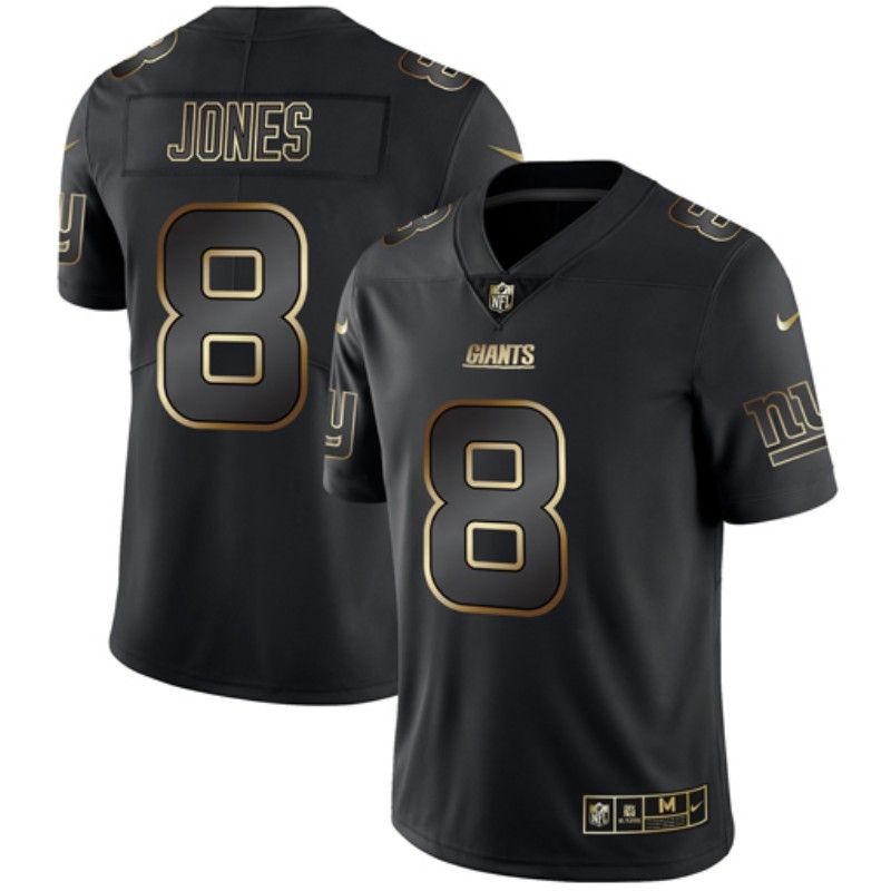 Daniel Jones 8 New York Giants Nfl Explosion Legendary Gold Black Jersey