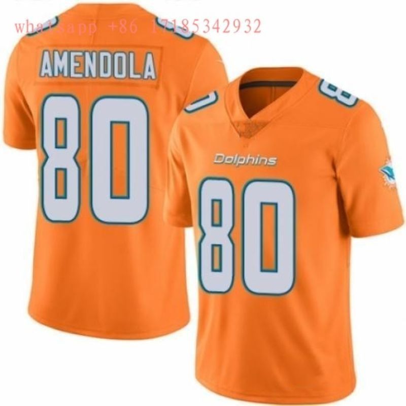 Danny Amendola 80 2020 Nfl Orange Jersey Jersey