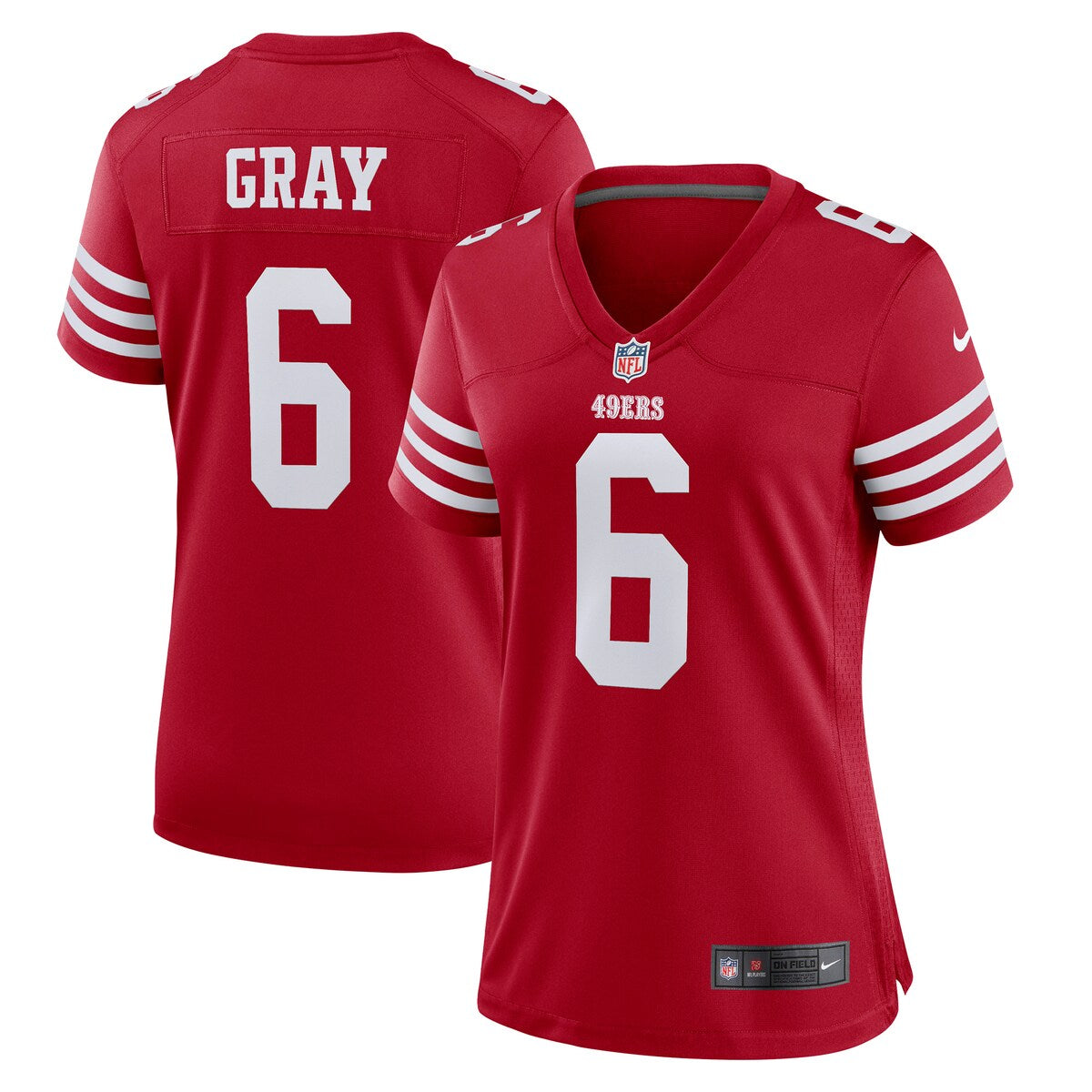 Danny Gray San Francisco 49ers Nike Womens Game Player Jersey Scarlet