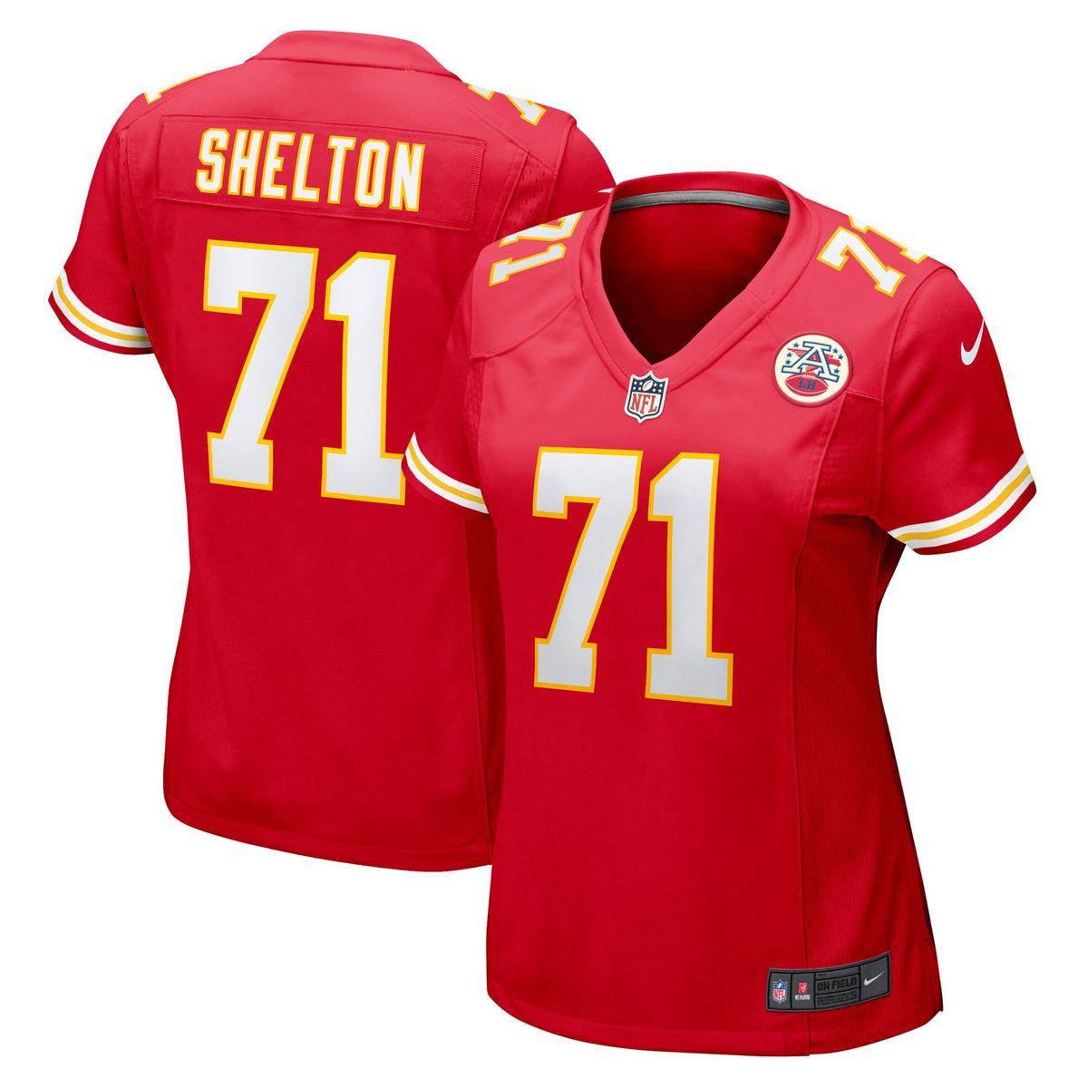 Danny Shelton Kansas City Chiefs Nike Womens Game Player Jersey Red