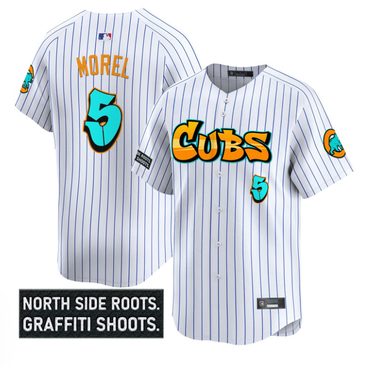 Dansby Swanson Jersey #7 Chicago Cubs Graffiti North Side Edition Stitched Black