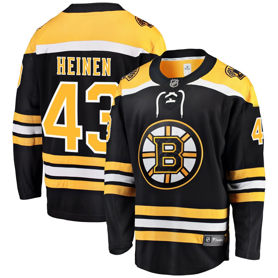 Danton Heinen Boston Bruins Fanatics Branded Home Breakaway Player Jersey Black