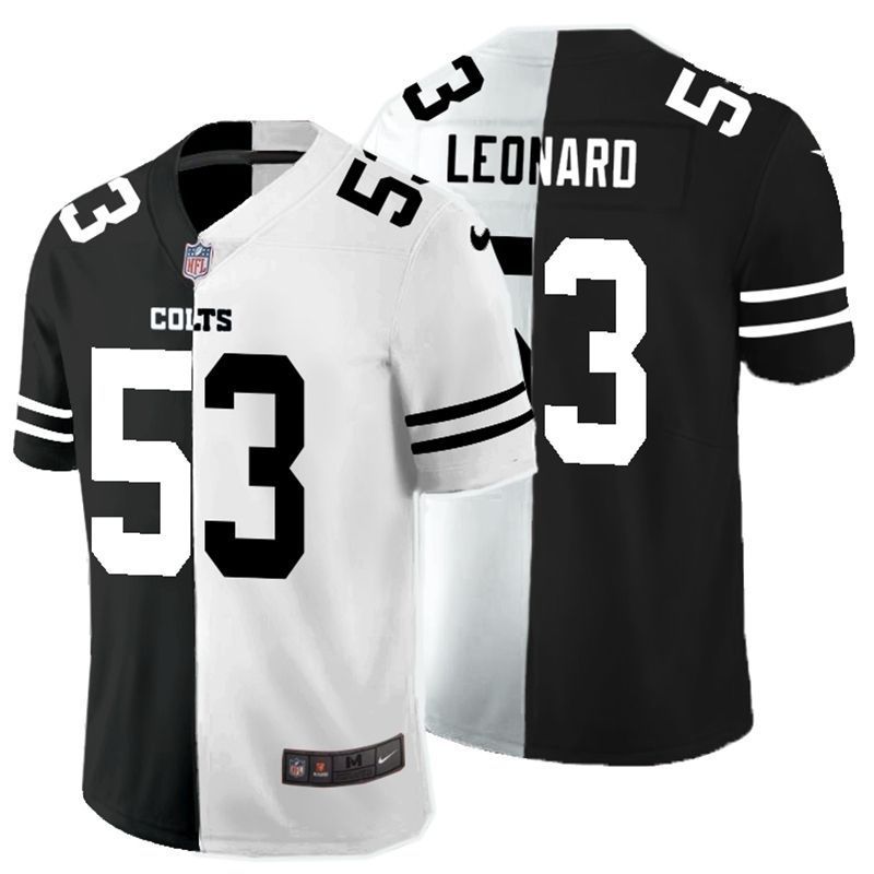 Darius Leonard 53 Nfl 2020 Black And White Jersey