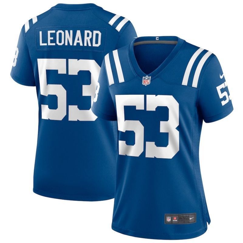 Darius Leonard 53 Nfl 2020 Cobalt Womens Jersey