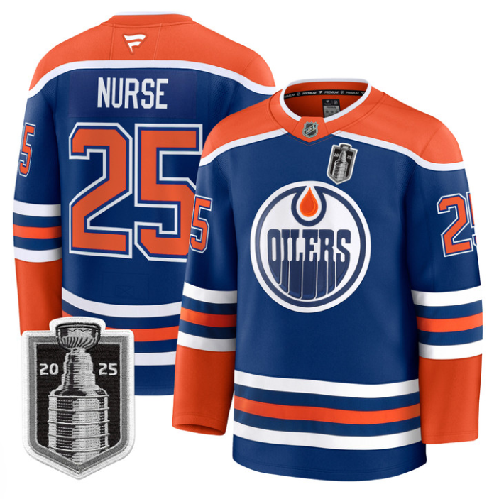 Darnell Nurse Jersey #25 Edmonton Oilers 2025 Stanley Cup Final Stitched Away