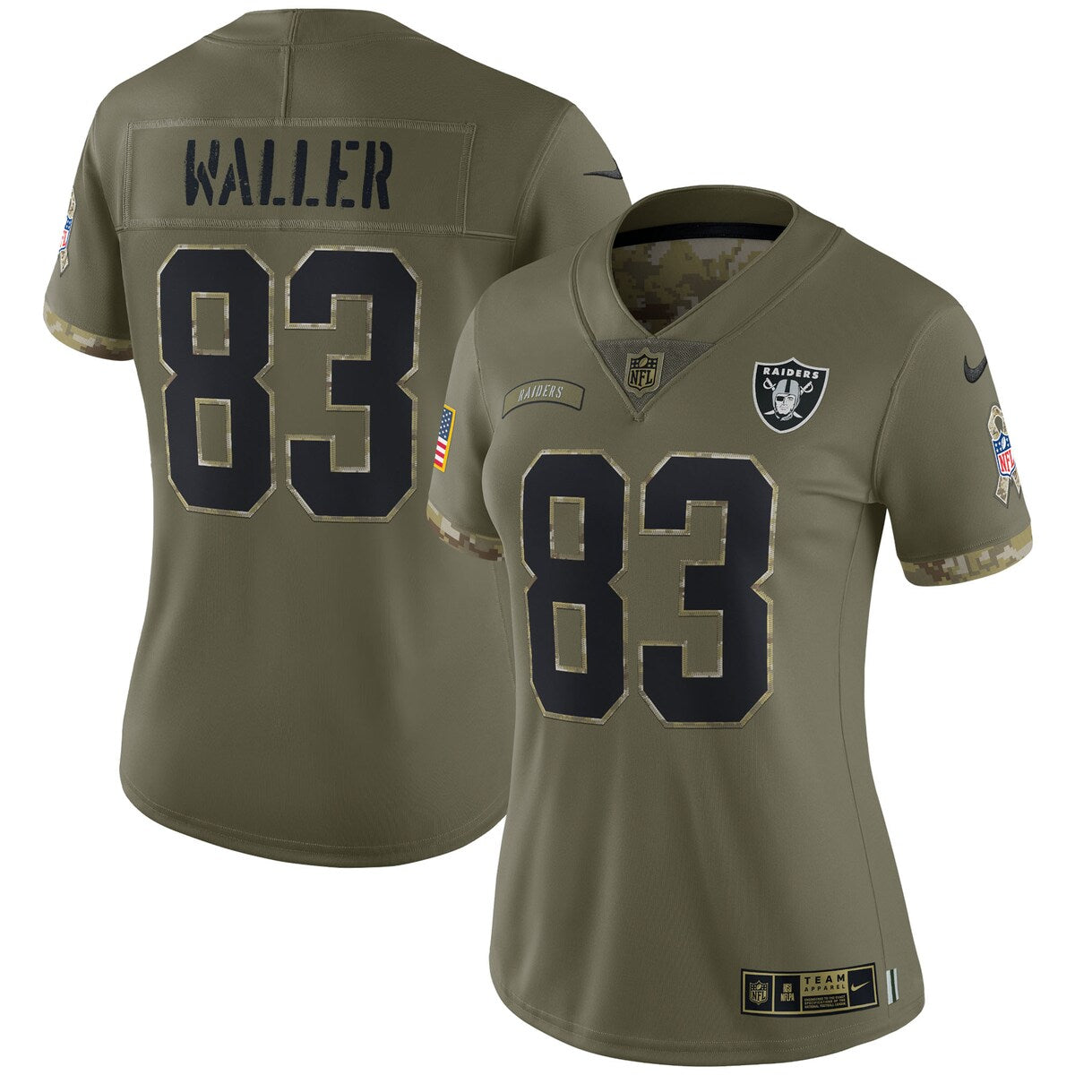Darren Waller Las Vegas Raiders Nike Womens 2022 Salute To Service Limited Jersey Olive