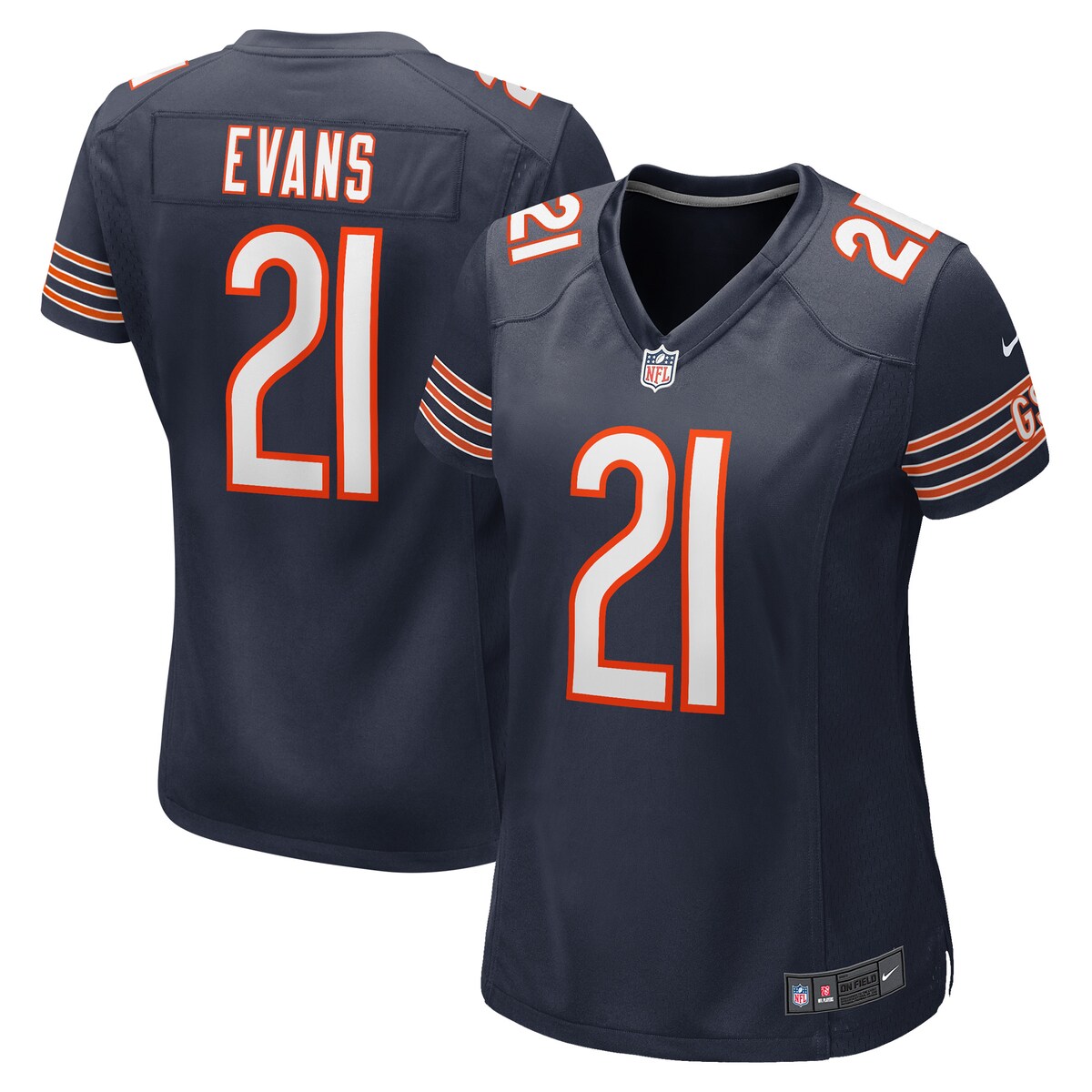 Darrynton Evans Chicago Bears Nike Womens Game Player Jersey Navy