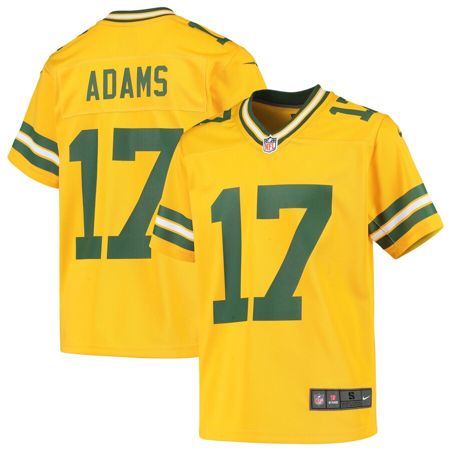 Davante Adams Green Bay Packers Nike Youth Inverted Game Jersey Gold