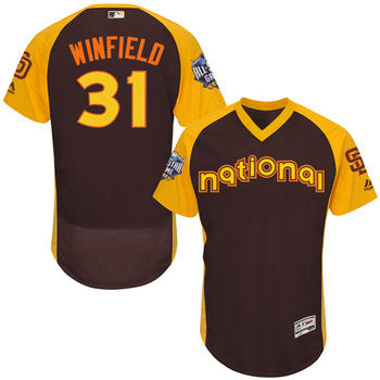 Dave Winfield Brown 2016 All star Jersey Mens National League San Diego Padres 31 Flex Base Majestic Mlb Collection Jersey
