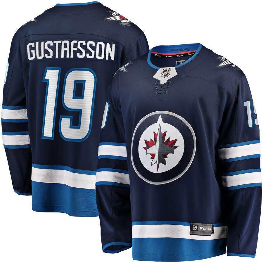 David Gustafsson Winnipeg Jets Fanatics Branded Home Breakaway Player Jersey Navy