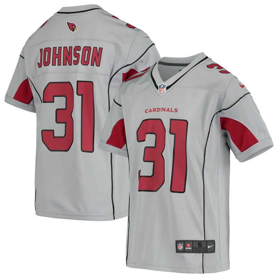 David Johnson Arizona Cardinals Nike Youth Inverted Game Jersey Silver