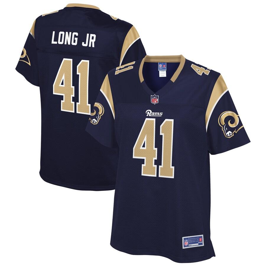 David Long Jr Los Angeles Rams Nfl Pro Line Womens Team Player Jersey Navy