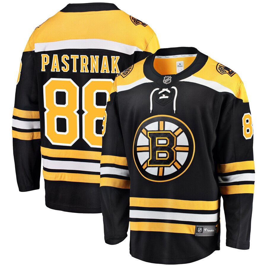 David Pastrnak Boston Bruins Fanatics Branded Home Premier Breakaway Player Jersey Black