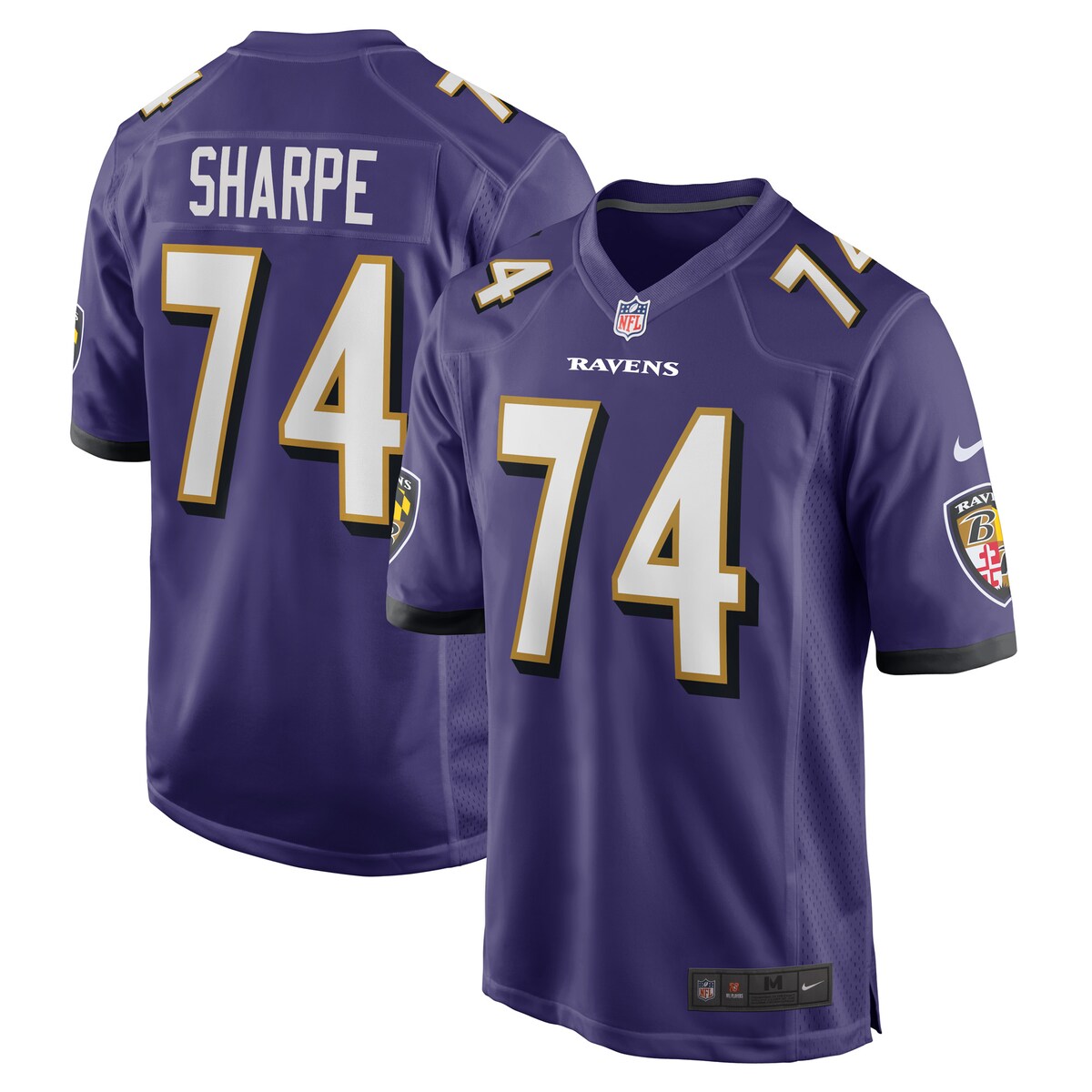 David Sharpe Baltimore Ravens Nike Game Player Jersey Purple
