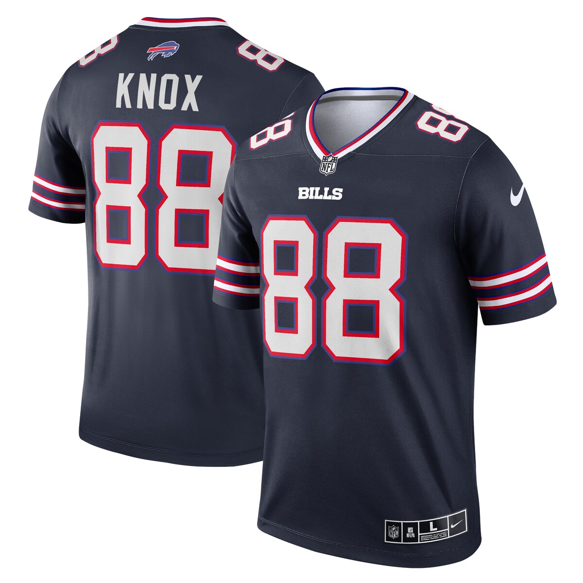 Dawson Knox Buffalo Bills Nike Inverted Legend Jersey Navy