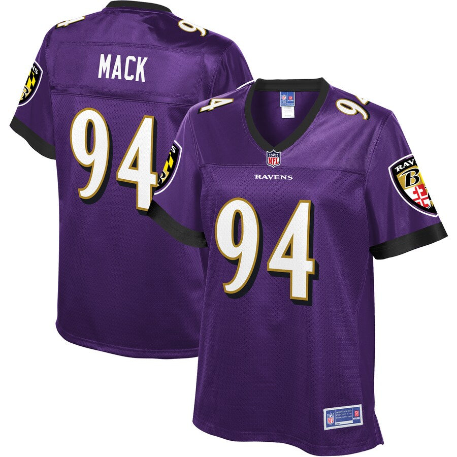 Daylon Mack Baltimore Ravens Nfl Pro Line Womens Player Jersey Purple