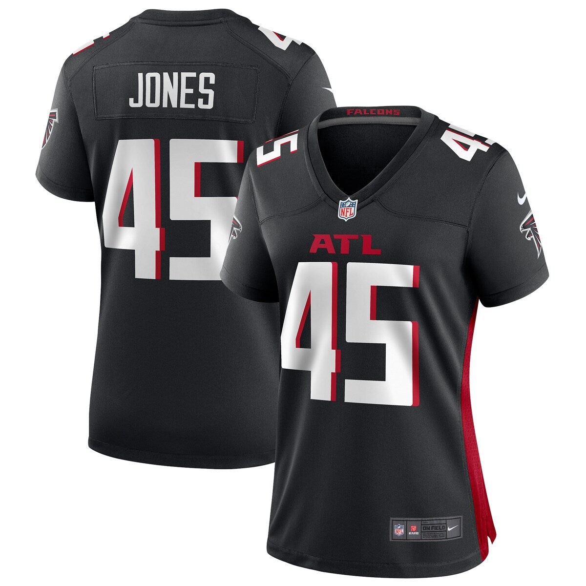 Deion Jones Atlanta Falcons Nike Womens Game Jersey Black