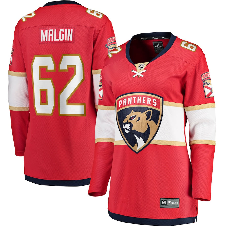 Denis Malgin Florida Panthers Fanatics Branded Womens Home Breakaway Player Jersey Red