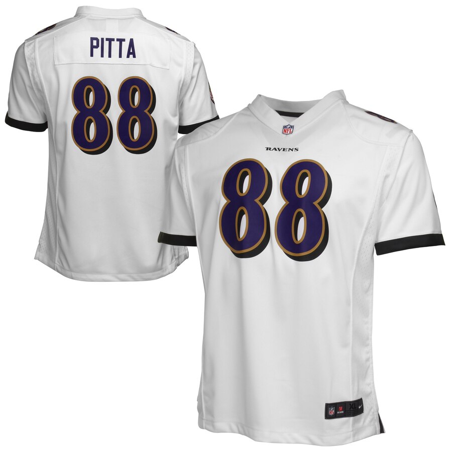 Dennis Pitta Baltimore Ravens Nike Youth Game Jersey White
