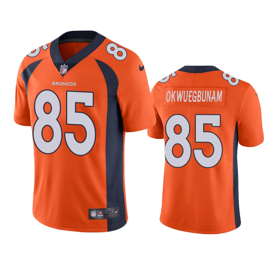 Denver Broncos Albert Okwuegbunam Orange Vapor Untouchable Limited Jersey