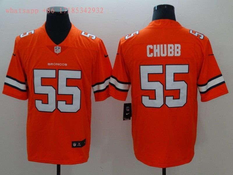 Denver Broncos Bradley Chubb 55 2020 Nfl Orange Jersey Jersey