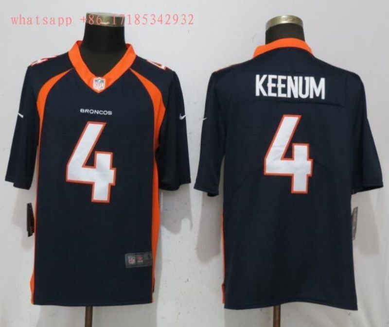 Denver Broncos Case Keenum 4 2020 Nfl Black Jersey Jersey