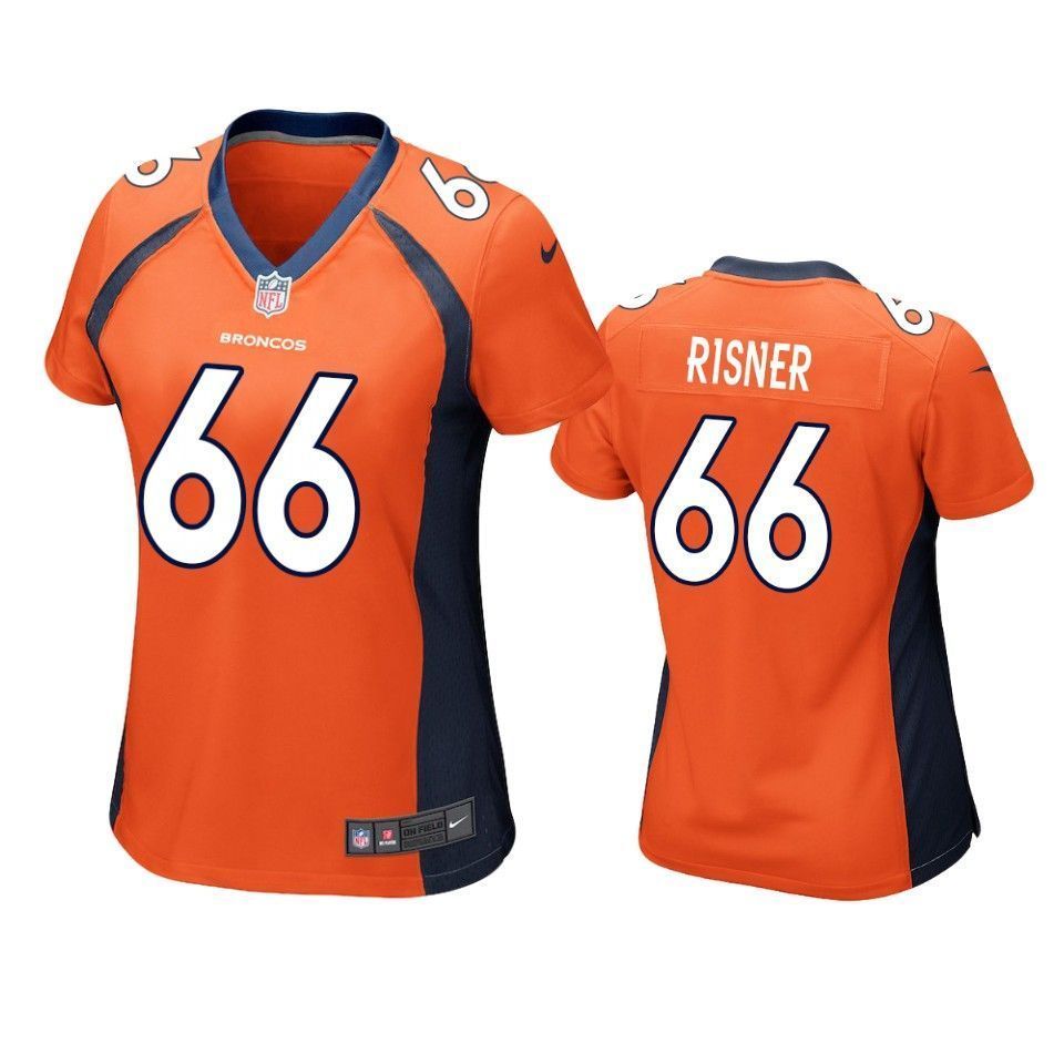 Denver Broncos Dalton Risner 2019 Nfl Draft Orange Game Womens Jersey