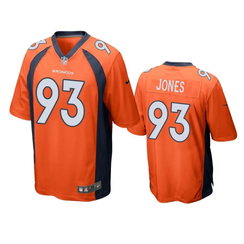 Denver Broncos Dremont Jones 2019 Nfl Draft Orange Game Jersey