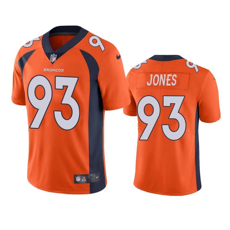 Denver Broncos Dremont Jones 2019 Nfl Draft Orange Vapor Limited Jersey