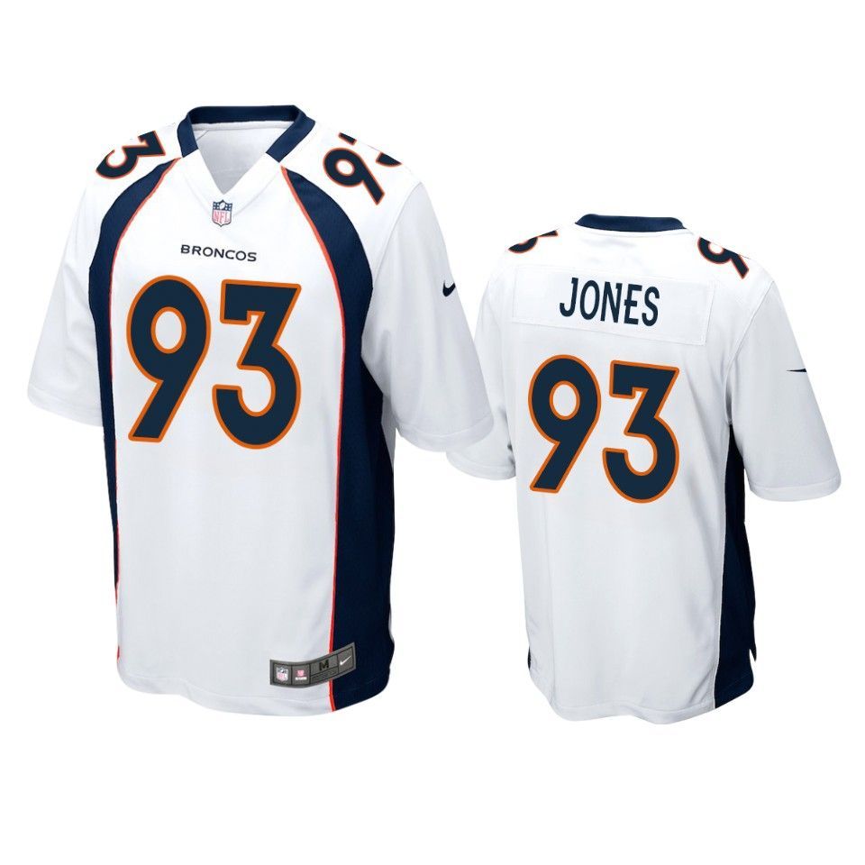 Denver Broncos Dremont Jones 2019 Nfl Draft White Game Jersey