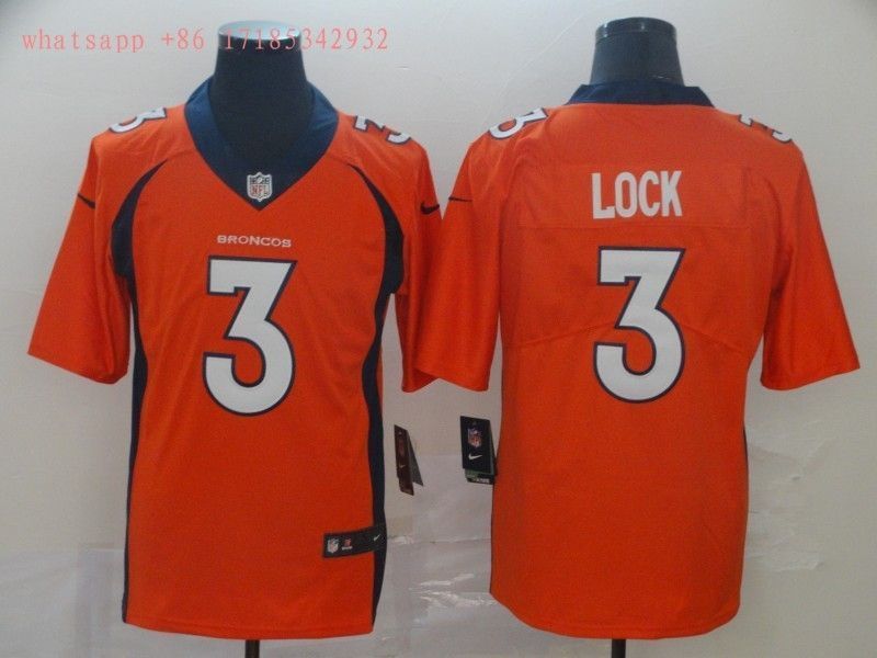 Denver Broncos Drew Lock 3 2020 Nfl Orange Jersey Jersey