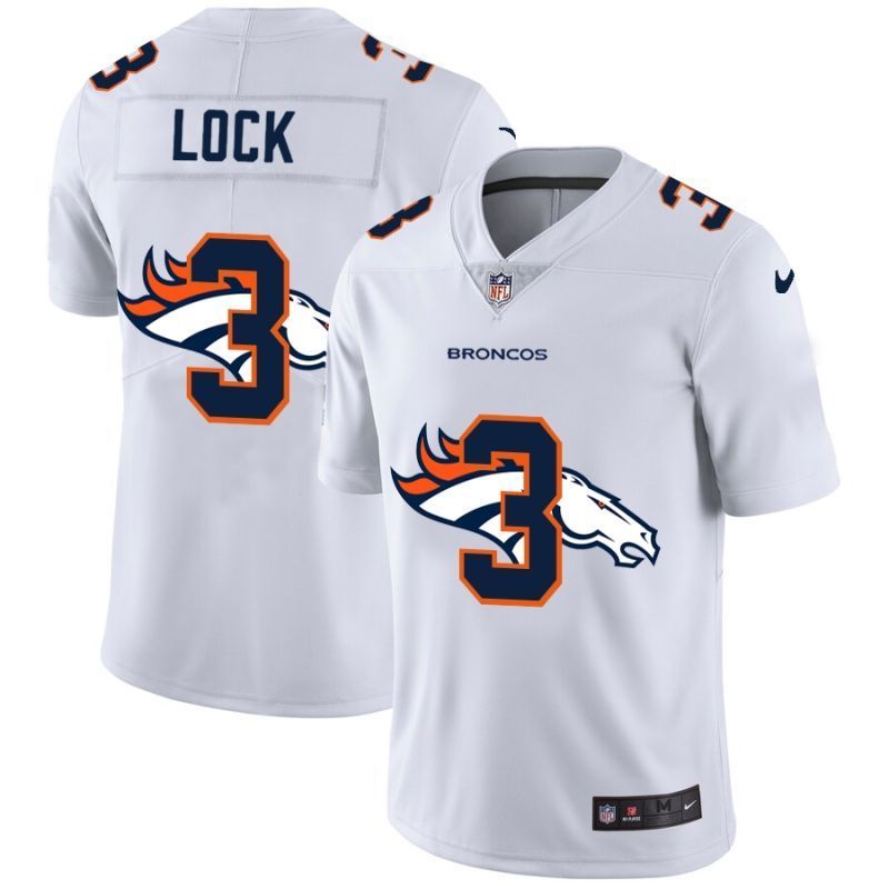 Denver Broncos Drew Lock 3 Nfl 2020 White Jersey