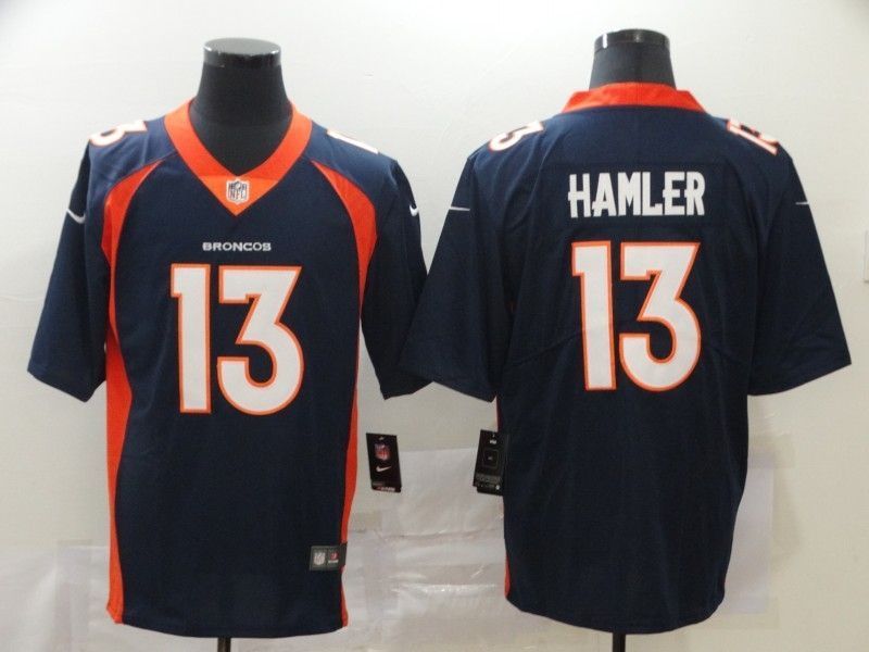 Denver Broncos Kj Hamler 13 Nfl 2020 Black Blue Jersey