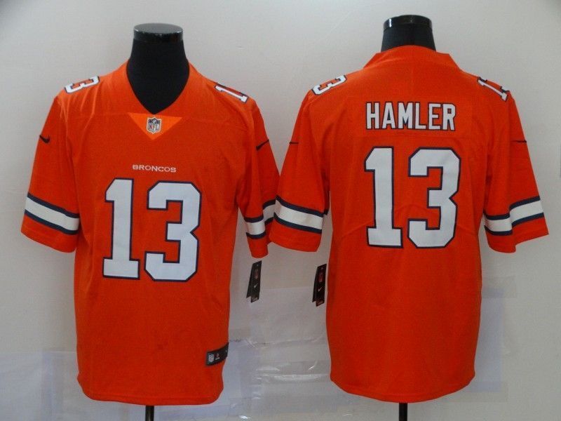 Denver Broncos Kj Hamler 13 Nfl 2020 Dark Orange Jersey