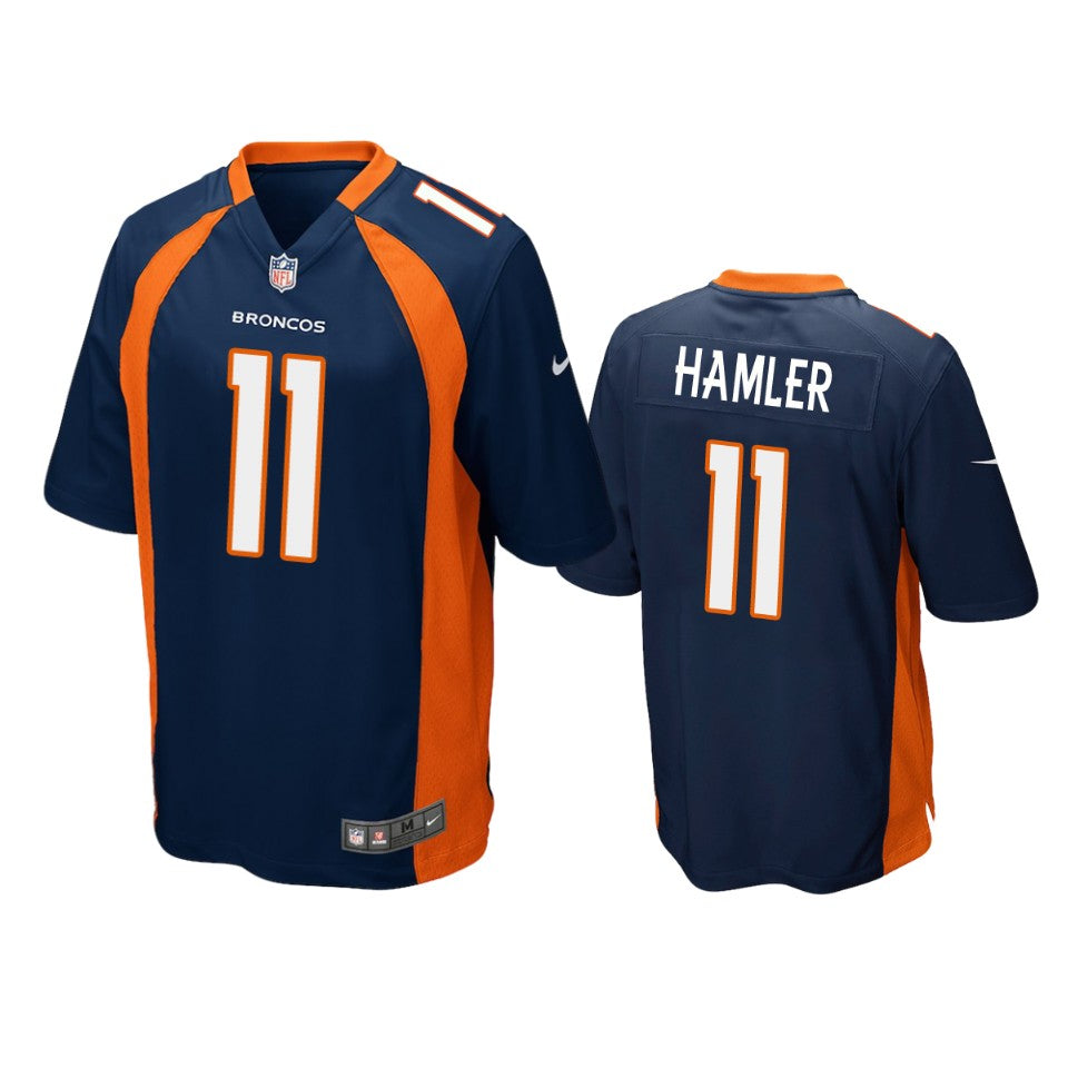Denver Broncos Kj Hamler Navy 2020 Nfl Draft Game Jersey