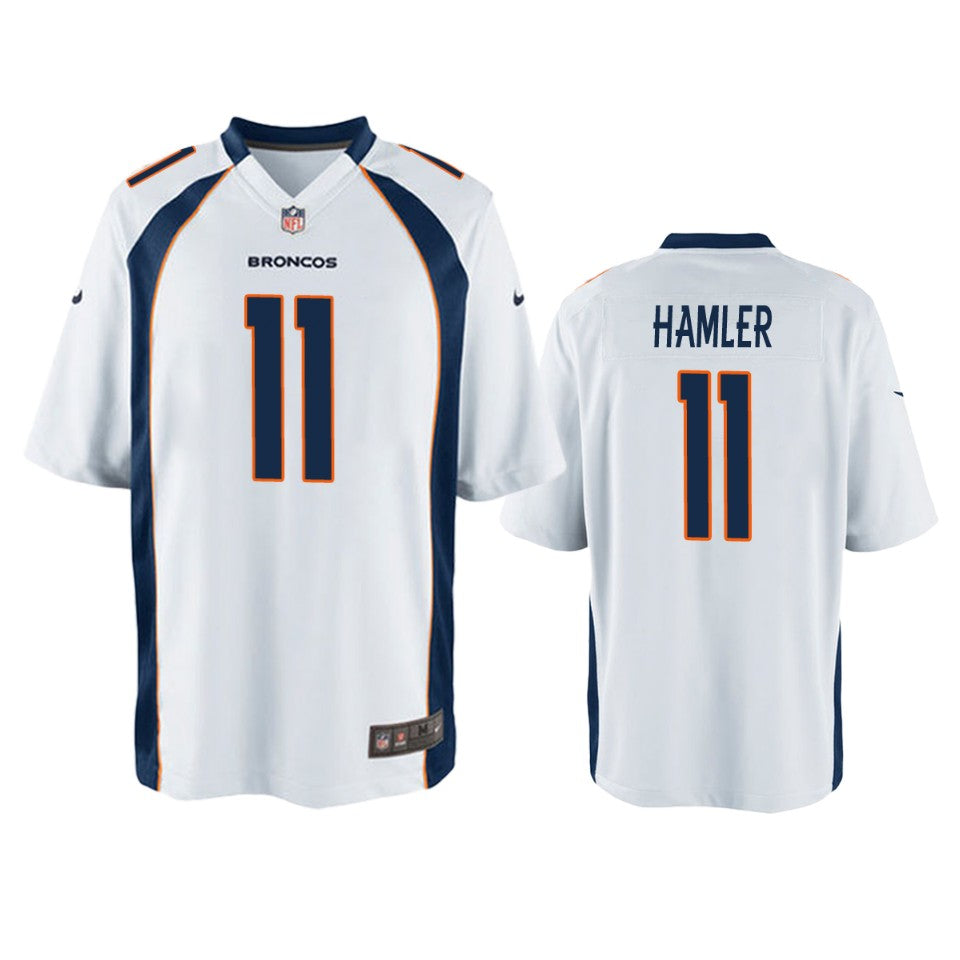 Denver Broncos Kj Hamler White 2020 Nfl Draft Game Jersey