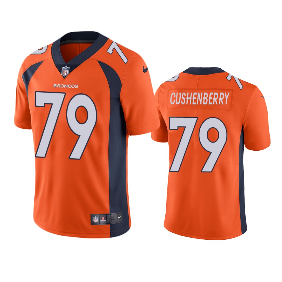 Denver Broncos Lloyd Cushenberry Orange Vapor Untouchable Limited Jersey