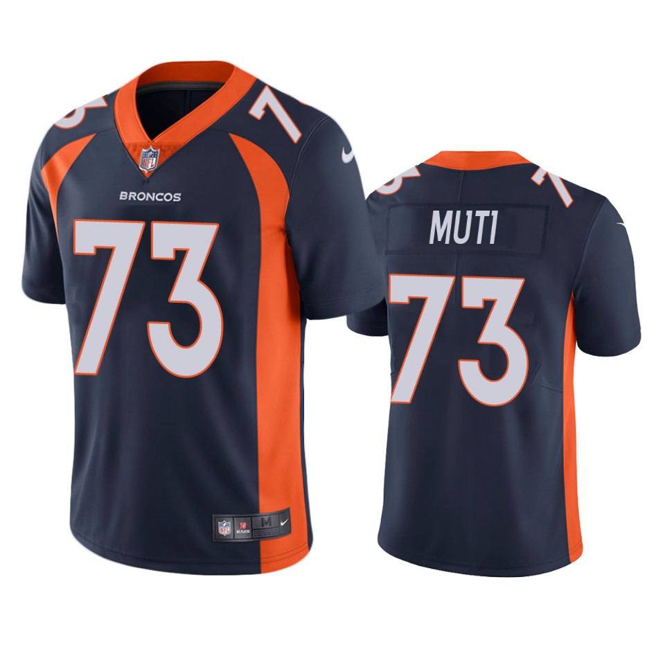 Denver Broncos Netane Muti Navy Vapor Untouchable Limited Jersey