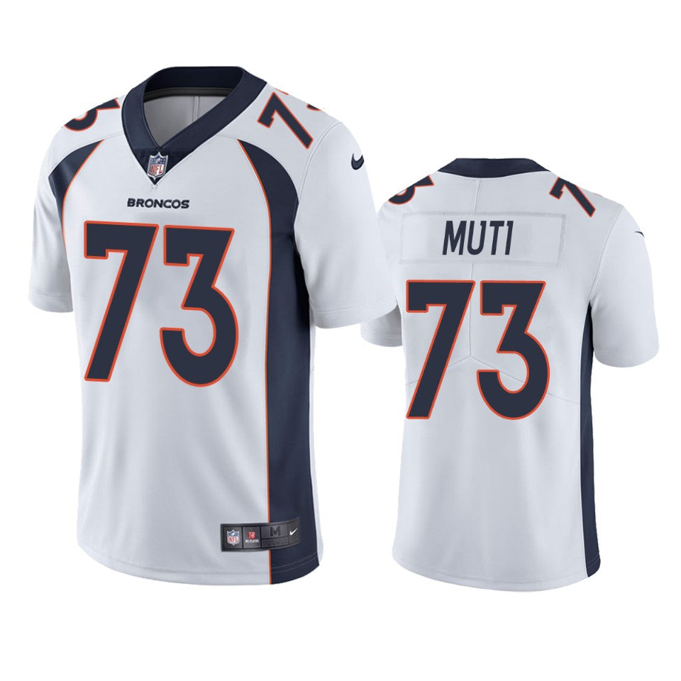 Denver Broncos Netane Muti White Vapor Untouchable Limited Jersey