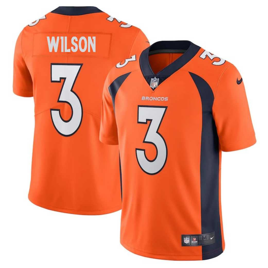 Denver Broncos Russell Wilson Nfl Game Orange Jersey Gift For Broncos Fans