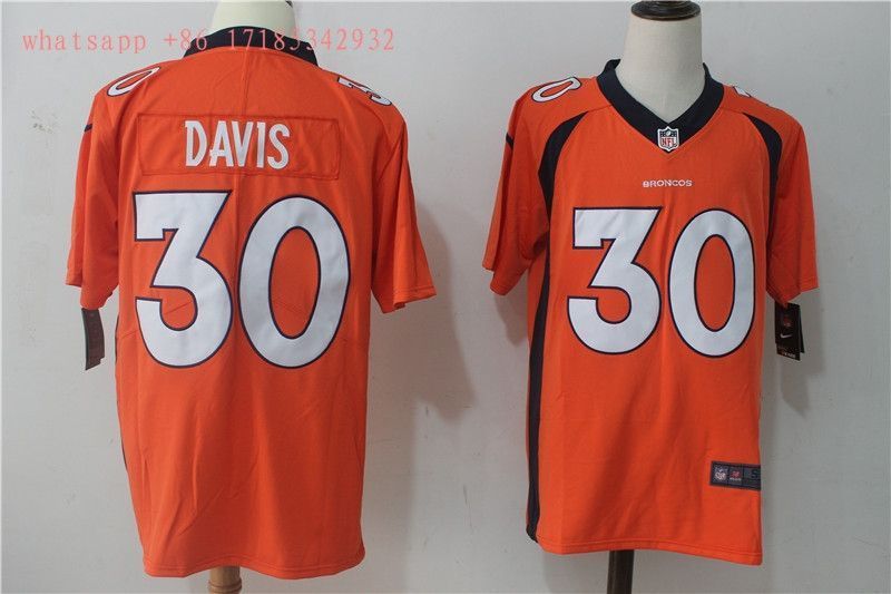 Denver Broncos Terrell Davis 30 2020 Nfl Orange Jersey Jersey